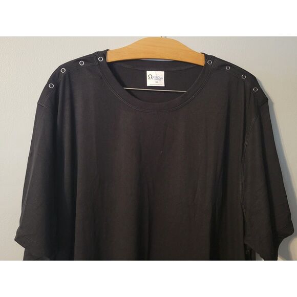 Renova Womens Medical Surgical Recovery Short Sleeve Top Shoulder Side Snaps 3XL - Picture 1 of 6
